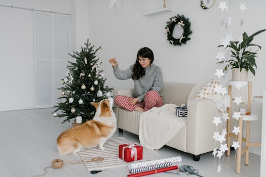 dog learning with its owner